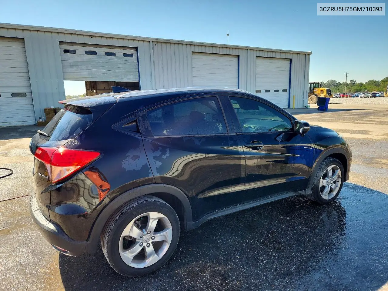2016 HONDA HR-V VIN 3CZRU5H75GM710393 — фото 3