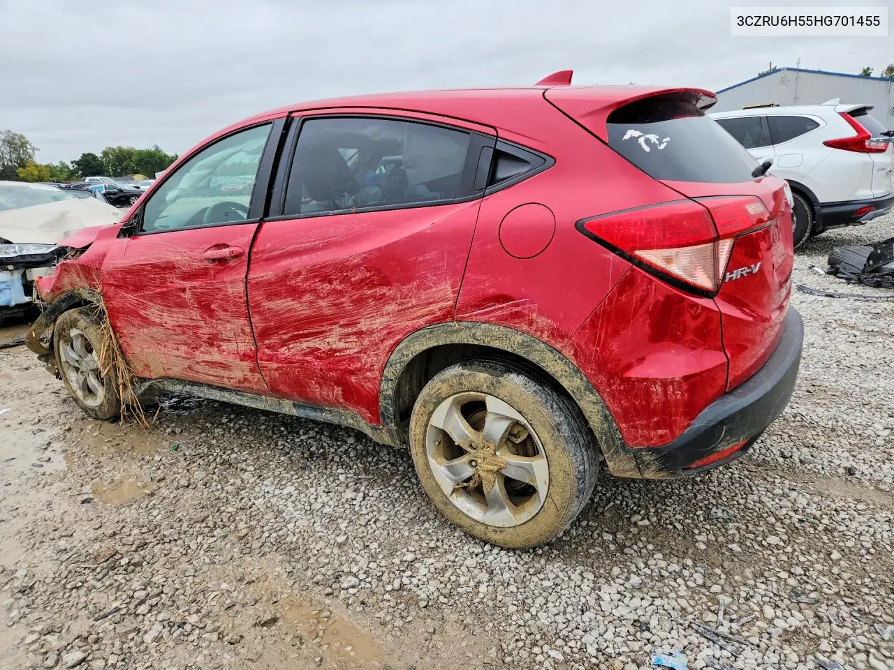 2017 HONDA HR-V VIN 3CZRU6H55HG701455 — фото 2
