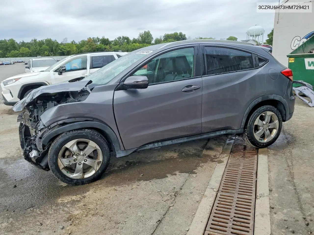 HONDA HR-V 2017, VIN 3CZRU6H73HM729421