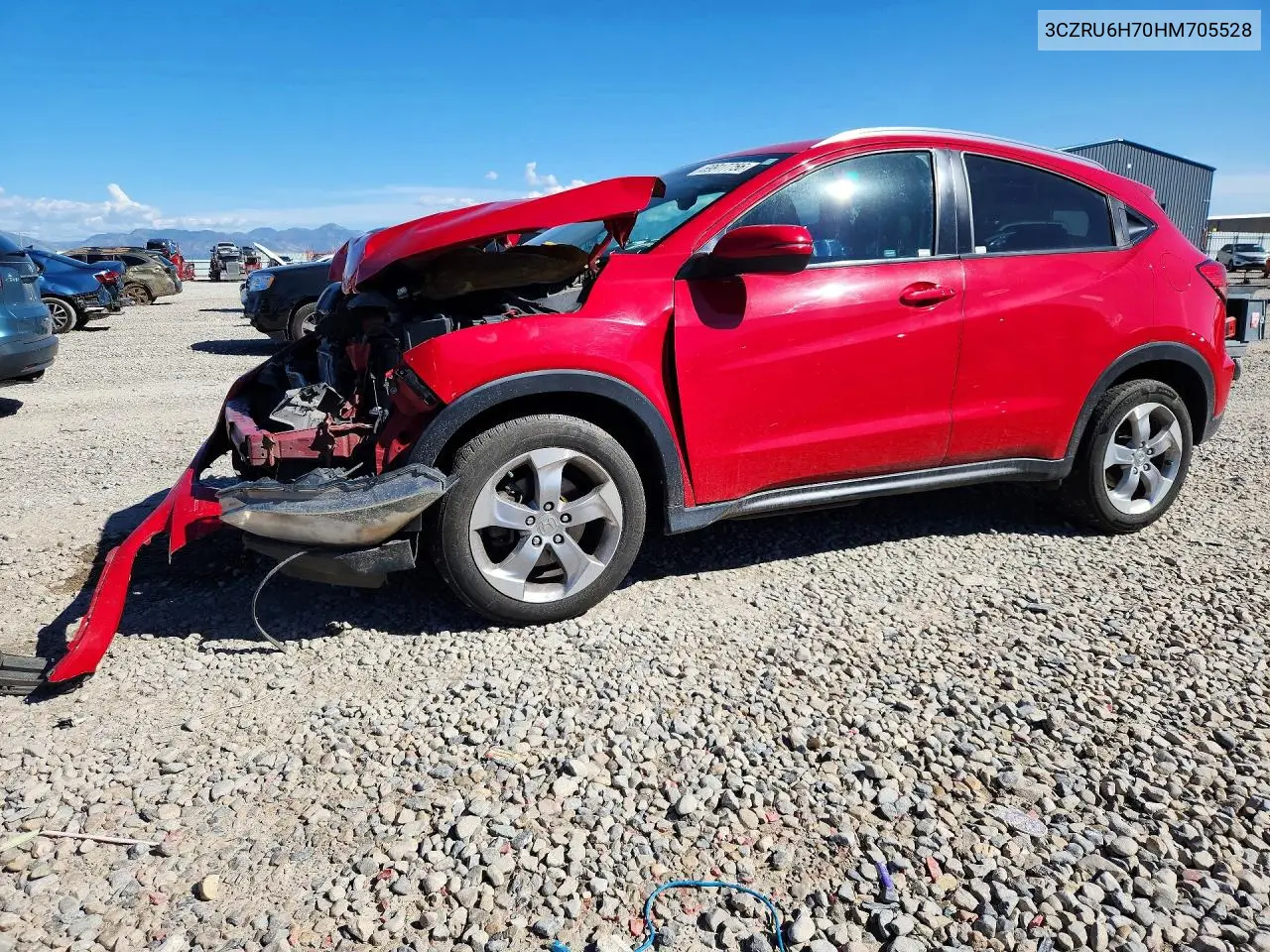 HONDA HR-V 2017, VIN 3CZRU6H70HM705528