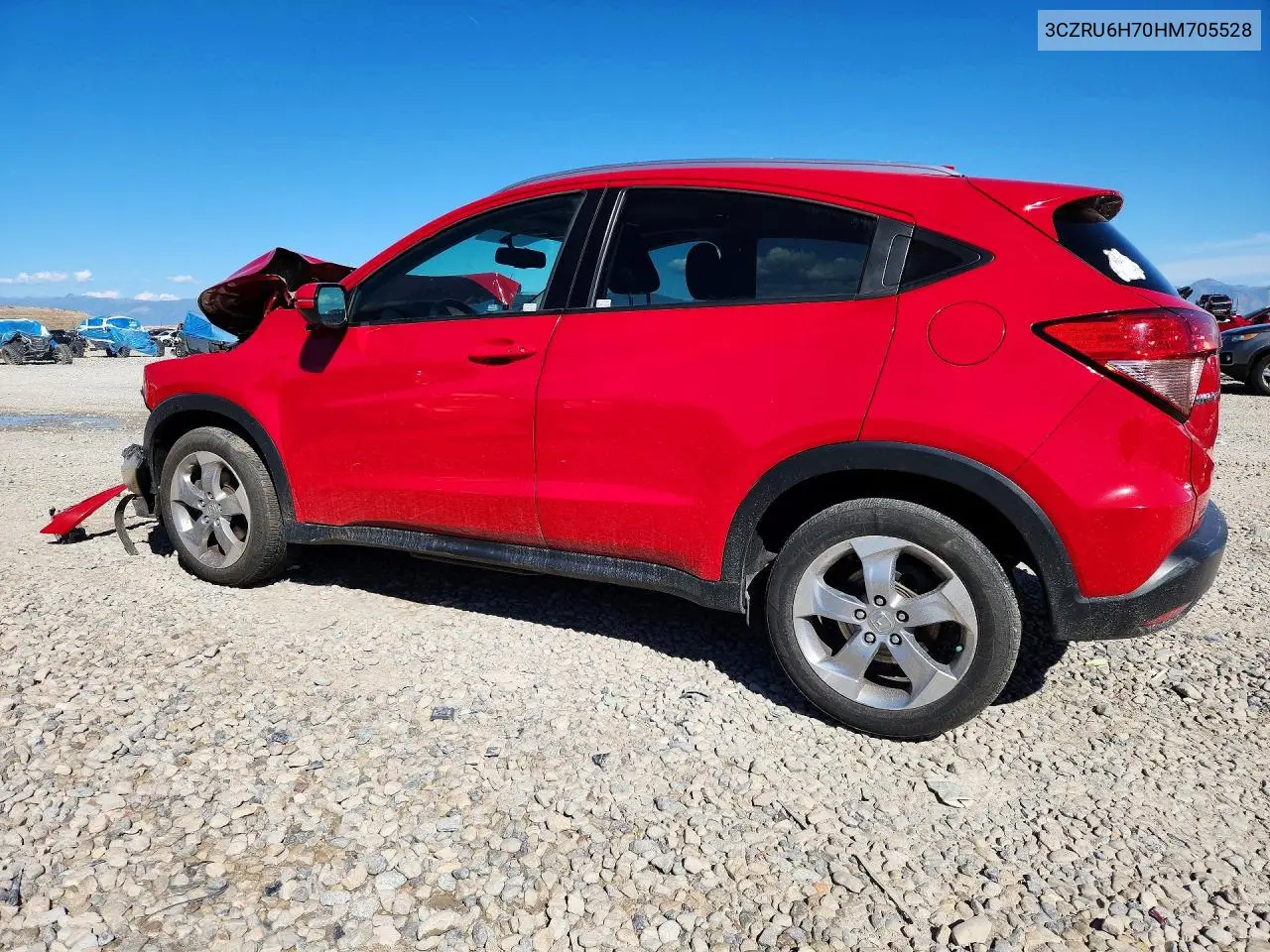2017 HONDA HR-V VIN 3CZRU6H70HM705528 — фото 2