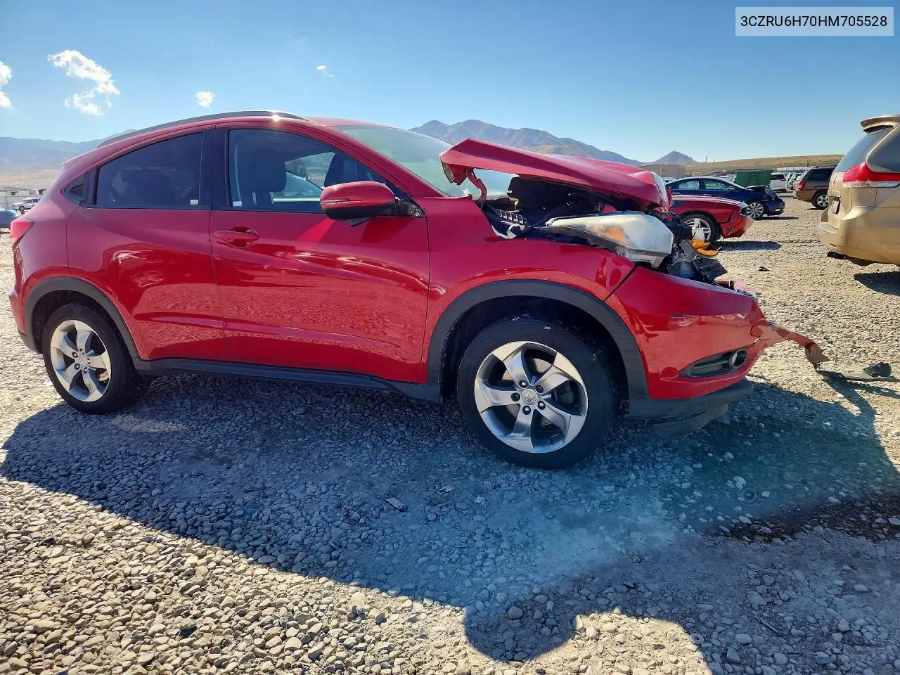 2017 HONDA HR-V VIN 3CZRU6H70HM705528 — фото 4