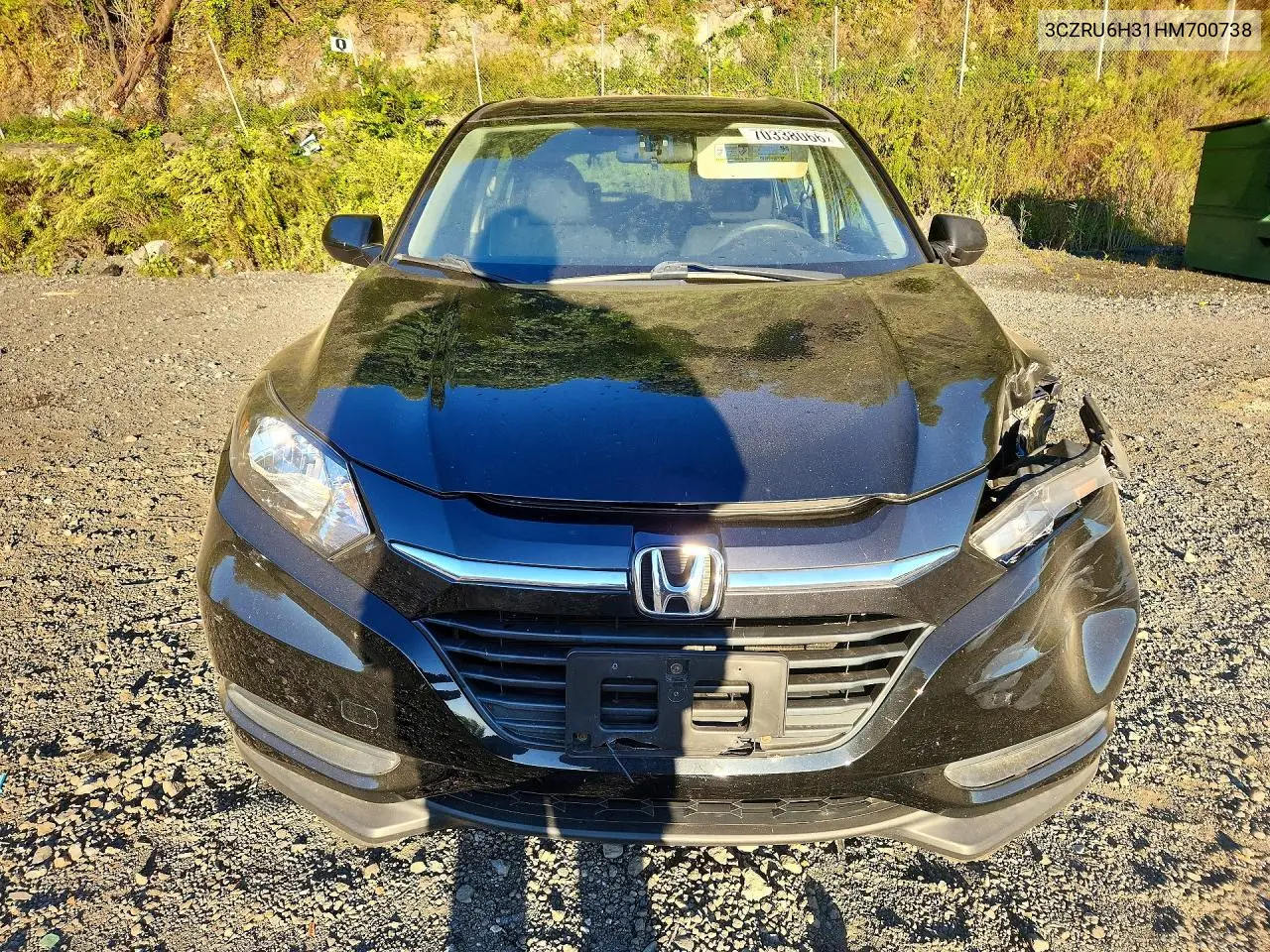 2017 HONDA HR-V VIN 3CZRU6H31HM700738 — фото 5