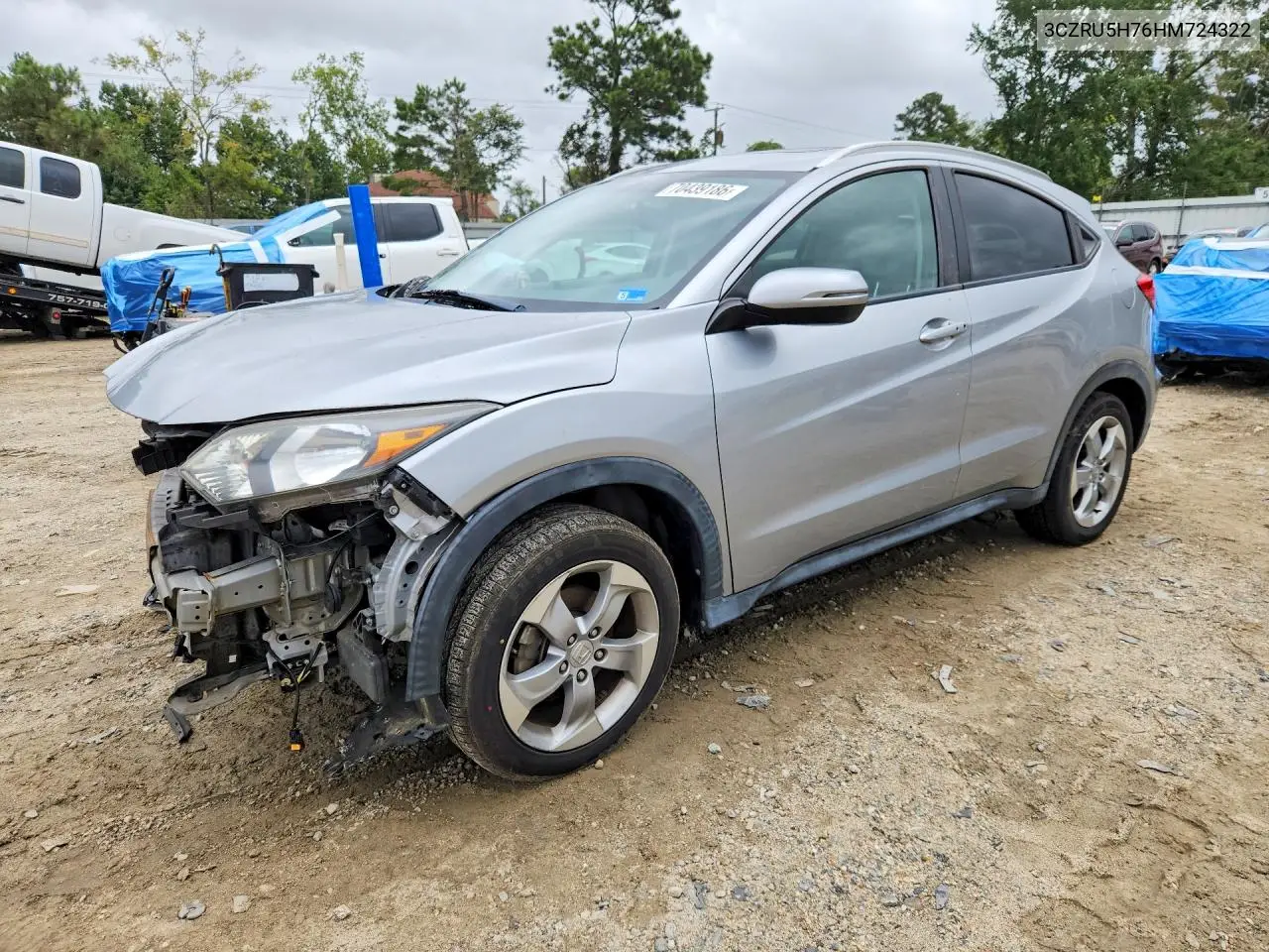 HONDA HR-V 2017, VIN 3CZRU5H76HM724322