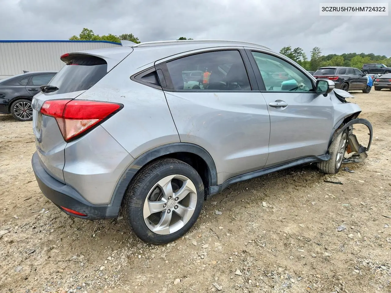 2017 HONDA HR-V VIN 3CZRU5H76HM724322 — фото 3