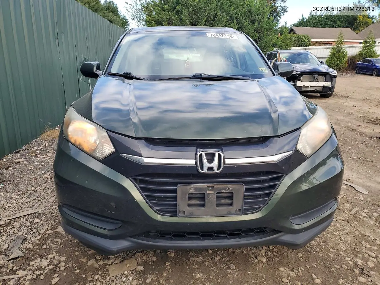 2017 HONDA HR-V VIN 3CZRU5H37HM728313 — фото 5