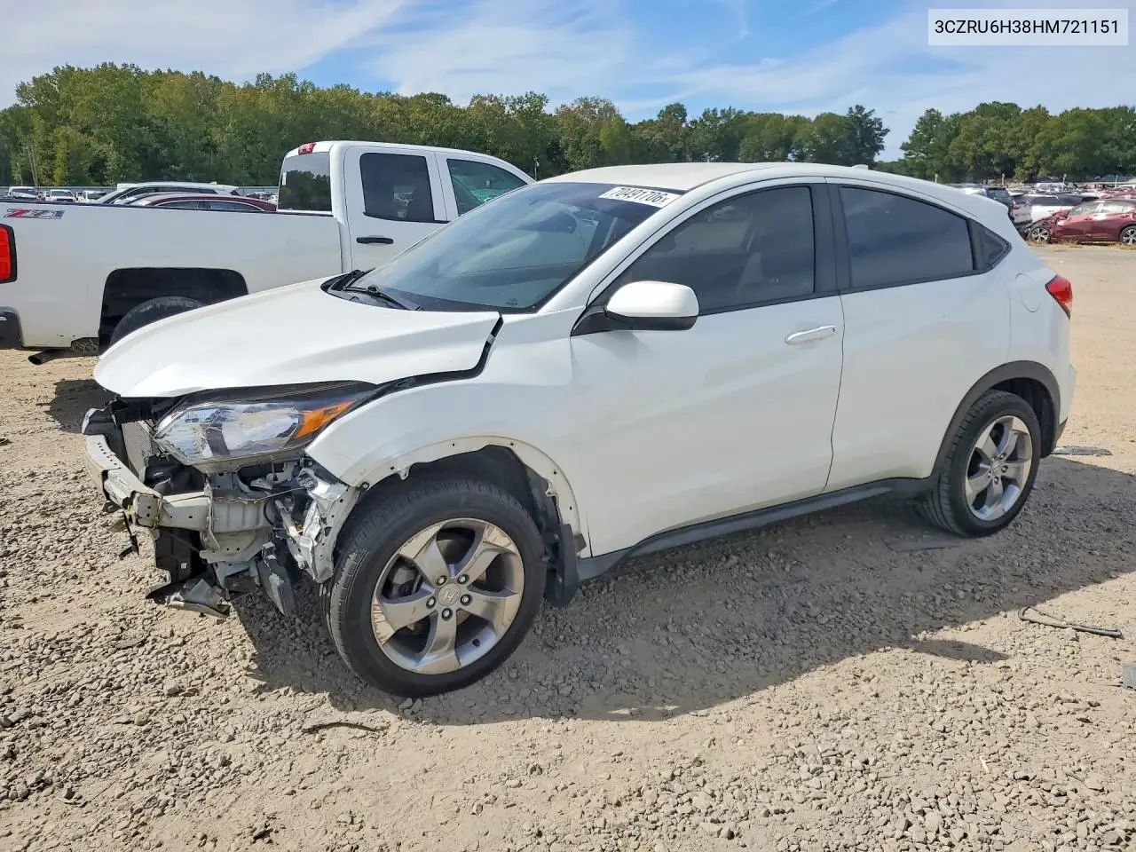 HONDA HR-V 2017, VIN 3CZRU6H38HM721151