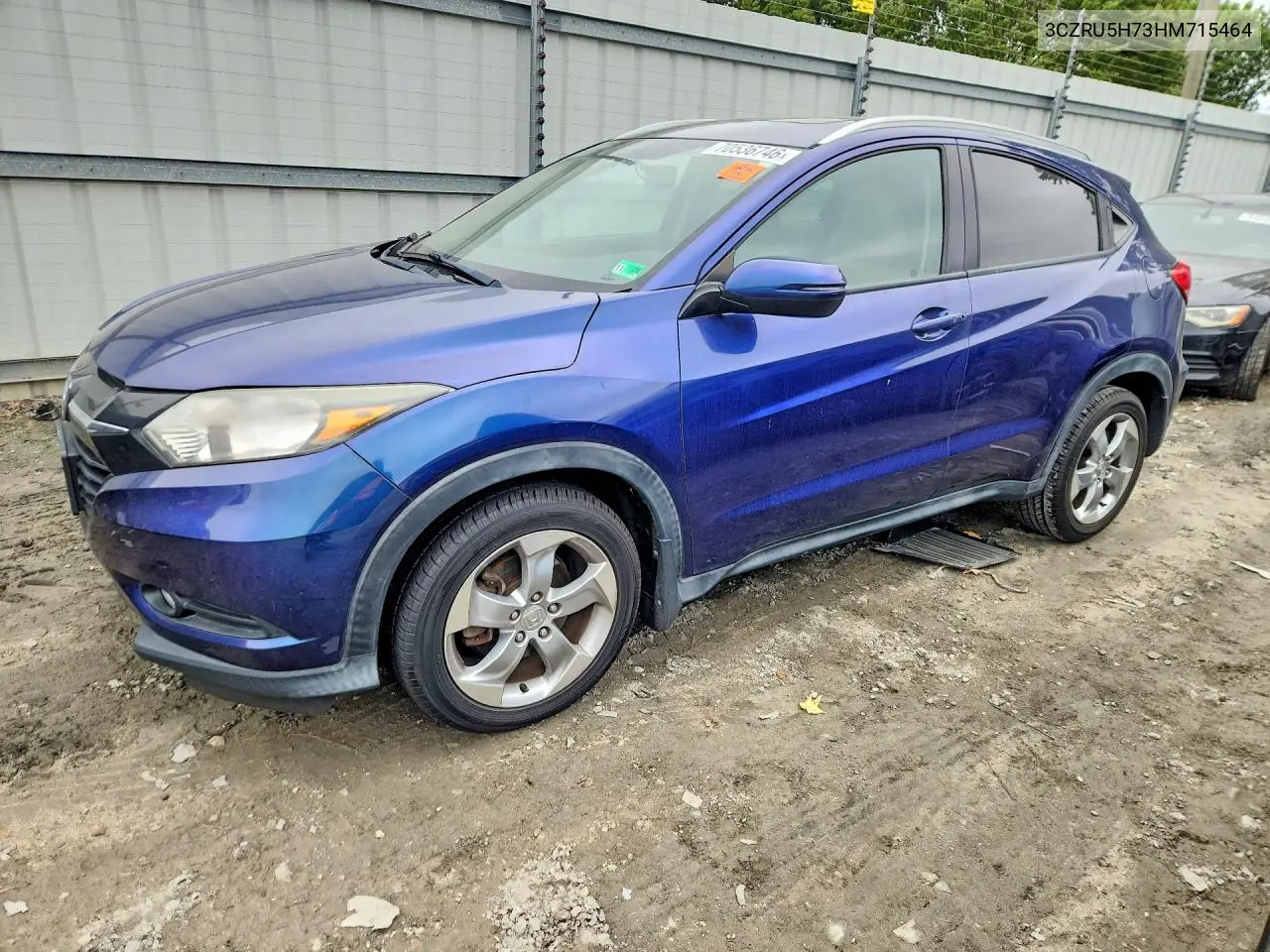 HONDA HR-V 2017, VIN 3CZRU5H73HM715464