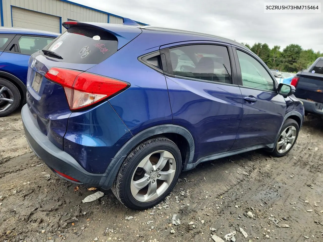 2017 HONDA HR-V VIN 3CZRU5H73HM715464 — фото 3