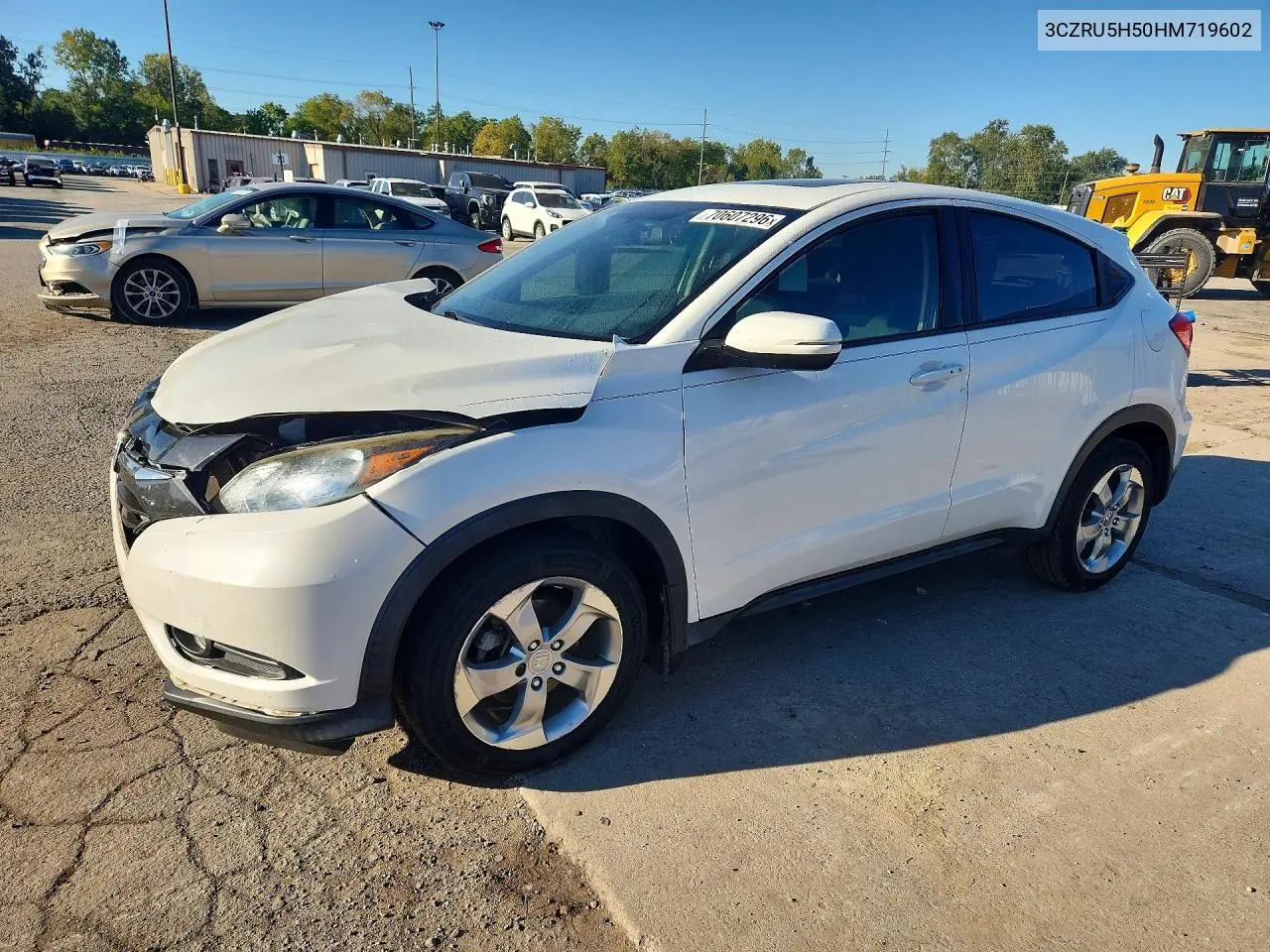 HONDA HR-V 2017, VIN 3CZRU5H50HM719602