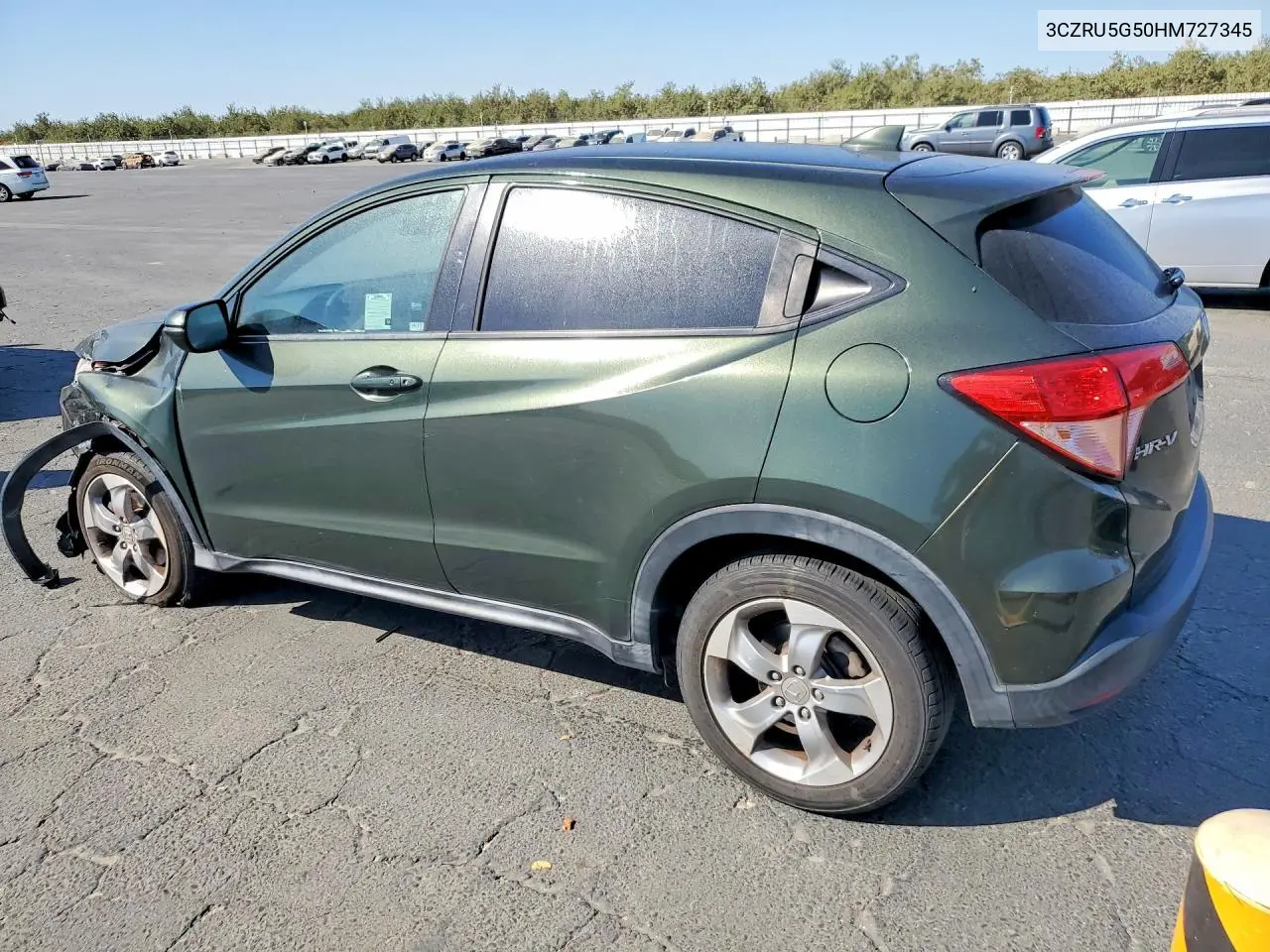 2017 HONDA HR-V VIN 3CZRU5G50HM727345 — фото 2