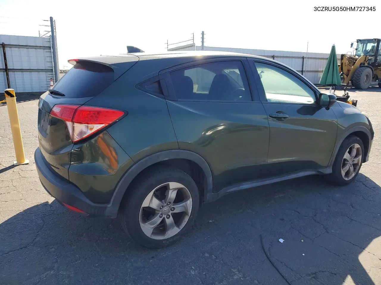 2017 HONDA HR-V VIN 3CZRU5G50HM727345 — фото 3