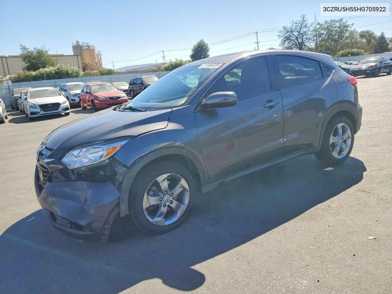 HONDA HR-V 2017, VIN 3CZRU5H55HG705922