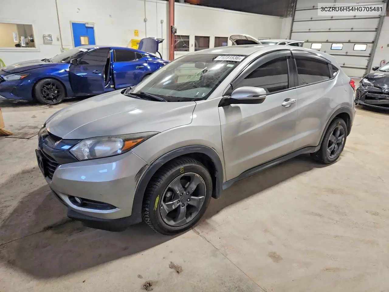 HONDA HR-V 2017, VIN 3CZRU6H54HG705481