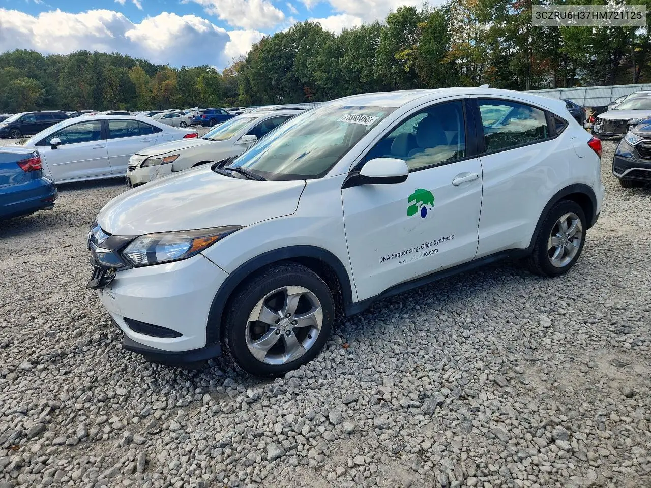 HONDA HR-V 2017, VIN 3CZRU6H37HM721125