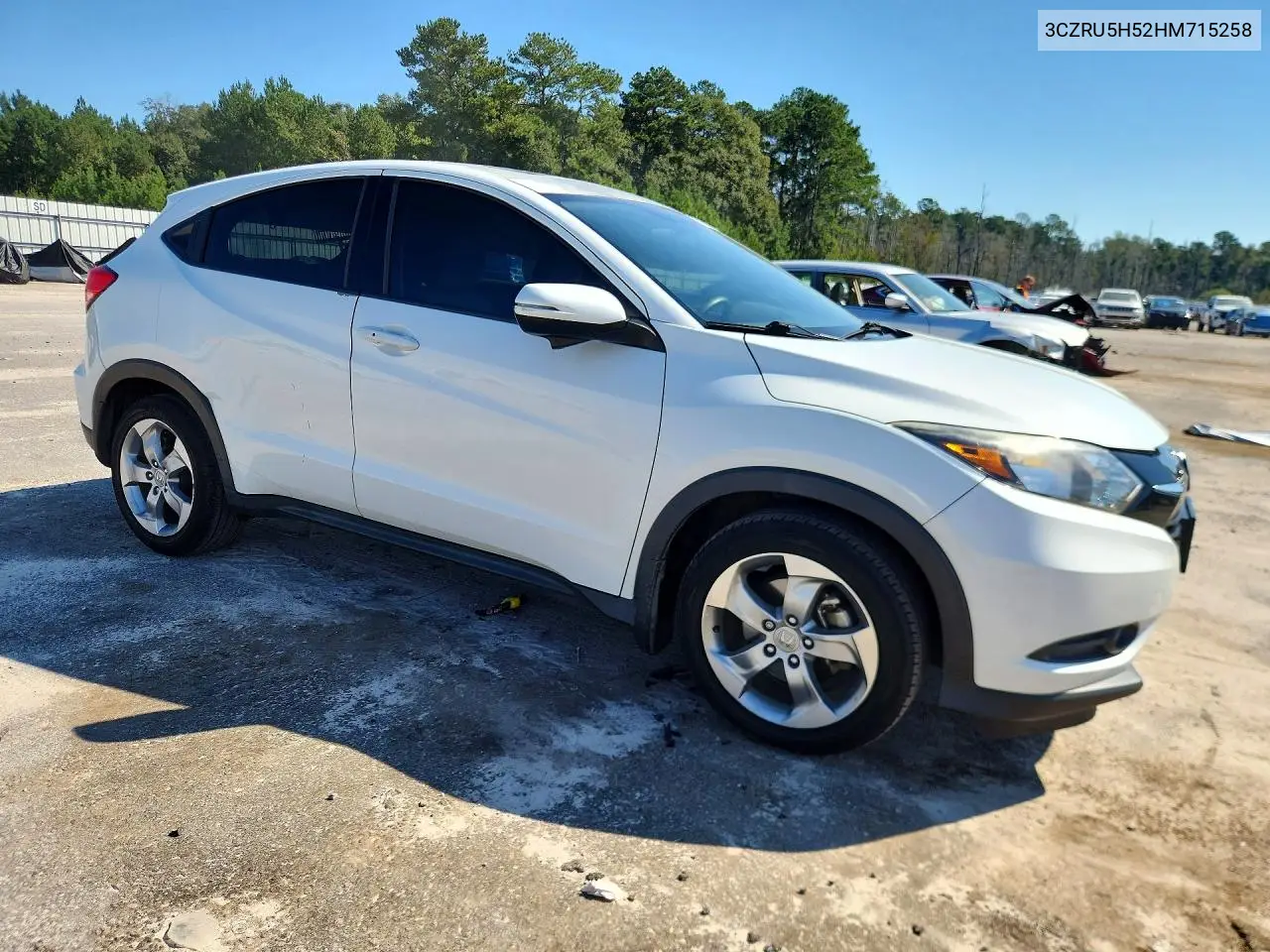 2017 HONDA HR-V VIN 3CZRU5H52HM715258 — фото 4