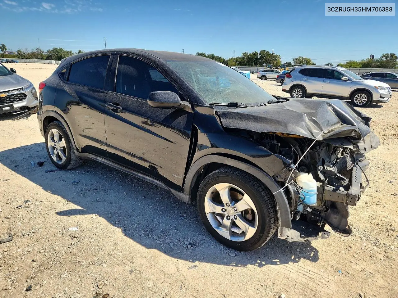 2017 HONDA HR-V VIN 3CZRU5H35HM706388 — фото 4