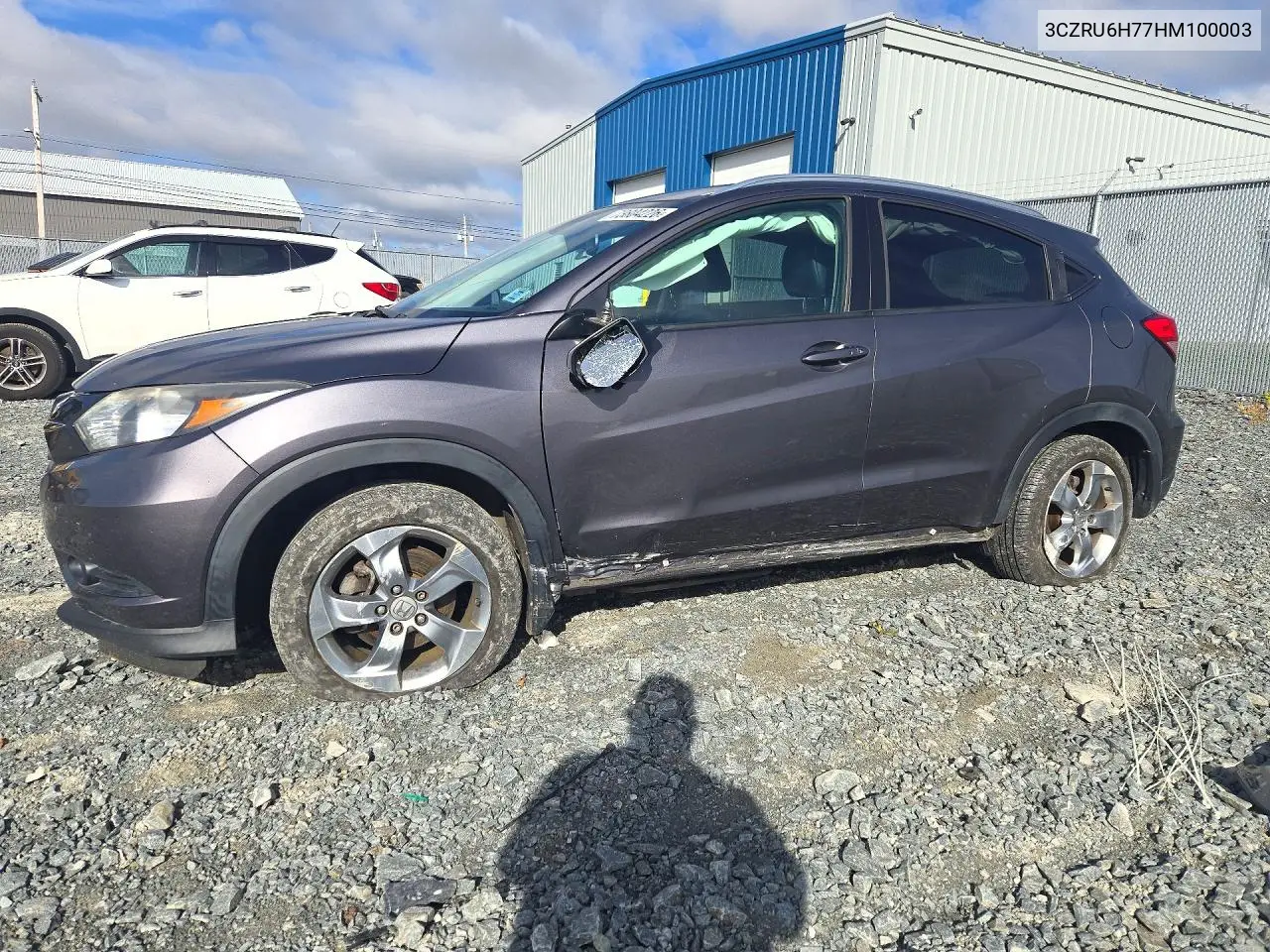 HONDA HR-V 2017, VIN 3CZRU6H77HM100003