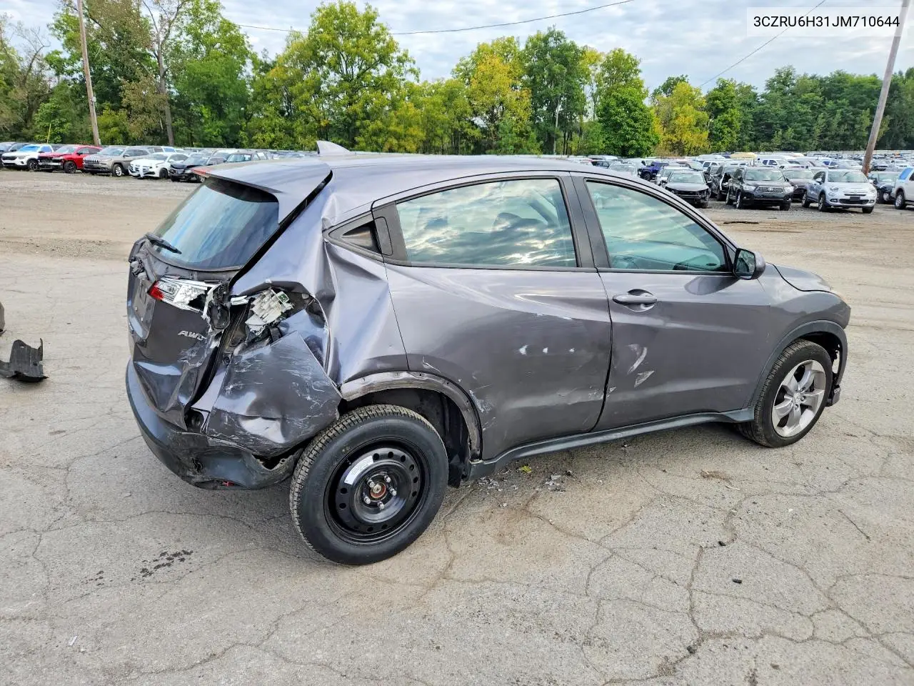 2018 HONDA HR-V VIN 3CZRU6H31JM711064 — фото 3