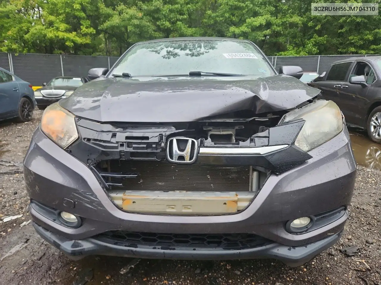 2018 HONDA HR-V VIN 3CZRU6H56JM704310 — фото 5