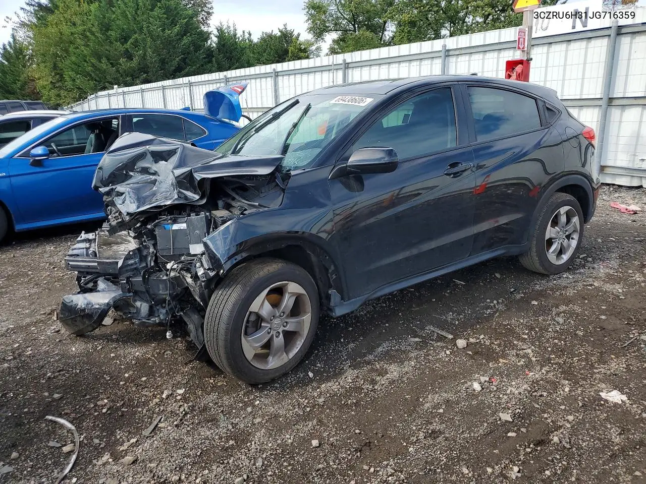 HONDA HR-V 2018, VIN 3CZRU6H31JG716359