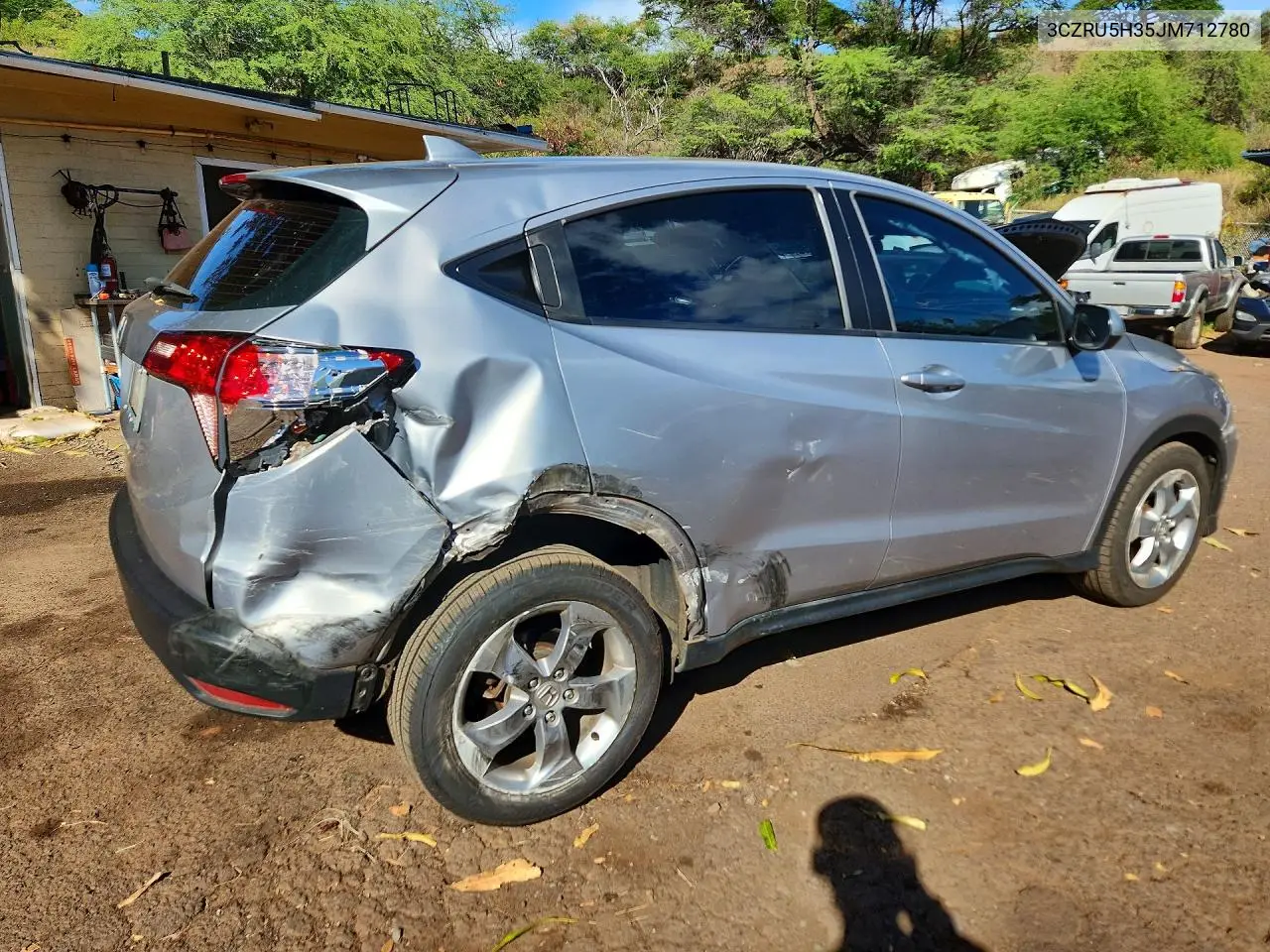 2018 HONDA HR-V VIN 3CZRU5H35JM712780 — фото 3