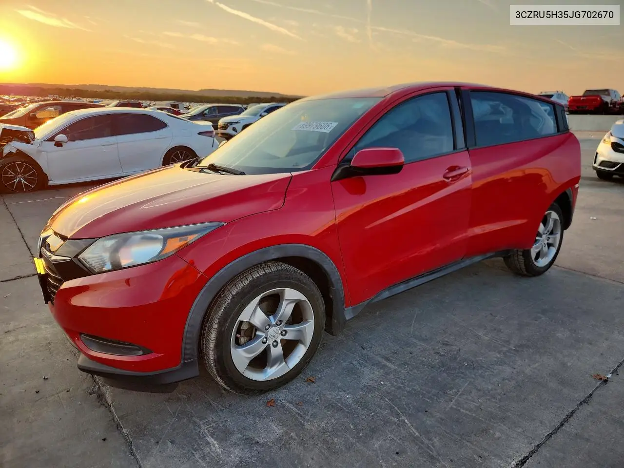 HONDA HR-V 2018, VIN 3CZRU5H35JG702670