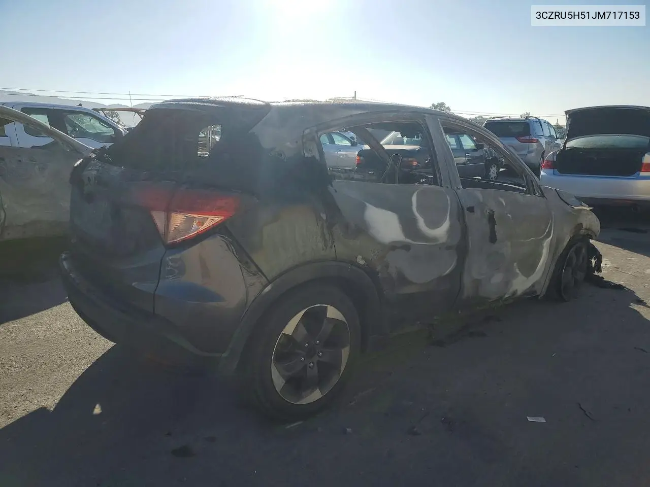 2018 HONDA HR-V VIN 3CZRU5H51JM717153 — фото 3