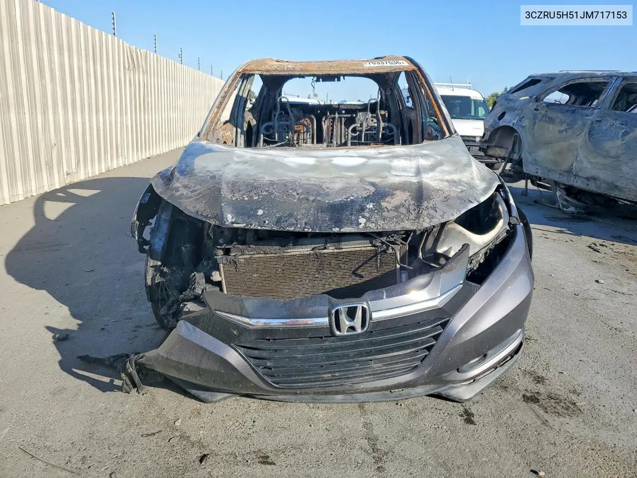 2018 HONDA HR-V VIN 3CZRU5H51JM717153 — фото 5