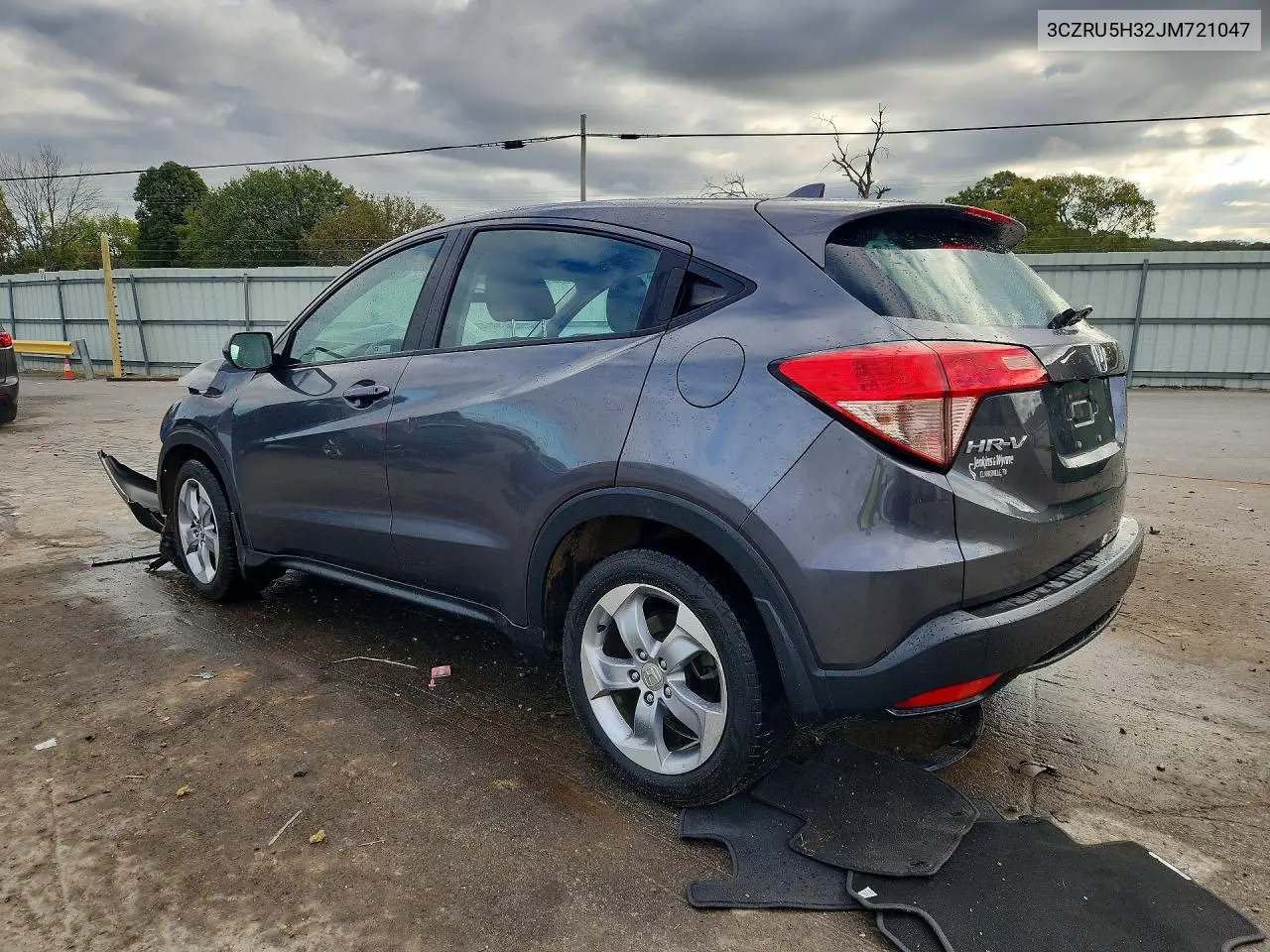 2018 HONDA HR-V VIN 3CZRU5H32JM721047 — фото 2