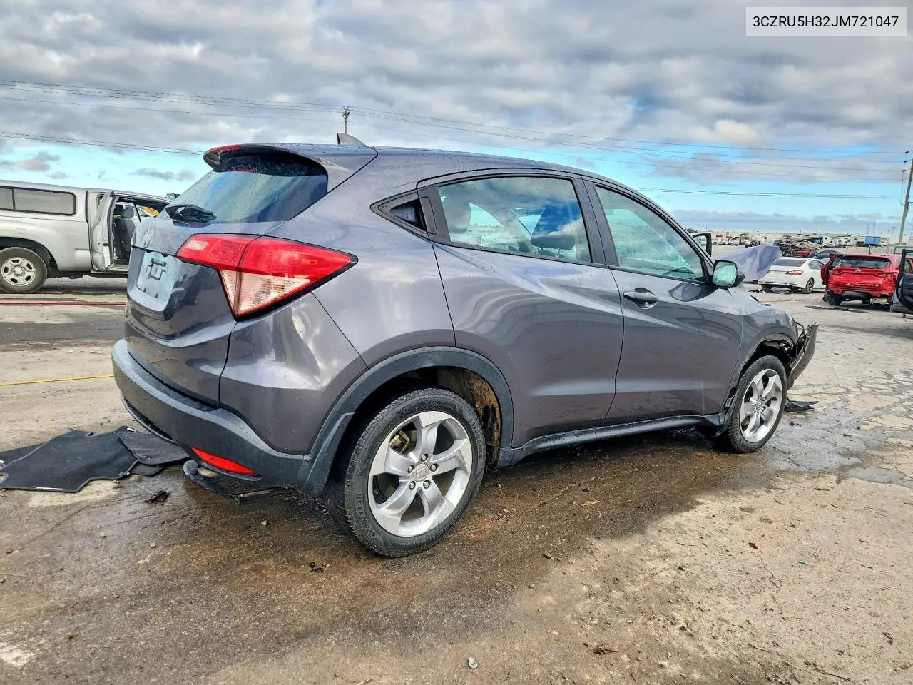 2018 HONDA HR-V VIN 3CZRU5H32JM721047 — фото 3
