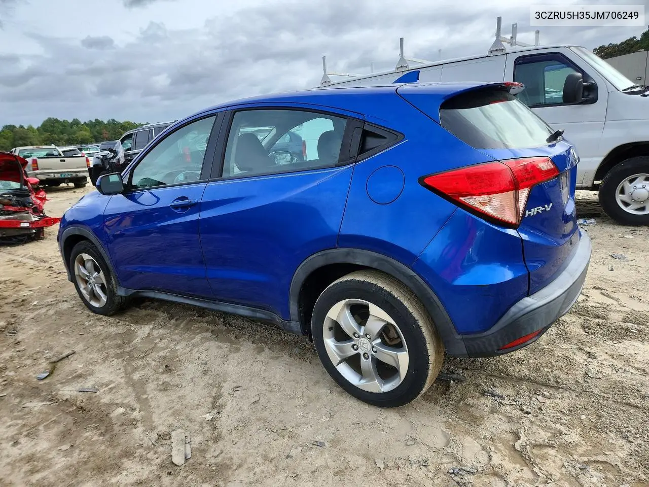 2018 HONDA HR-V VIN 3CZRU5H35JM706249 — фото 2