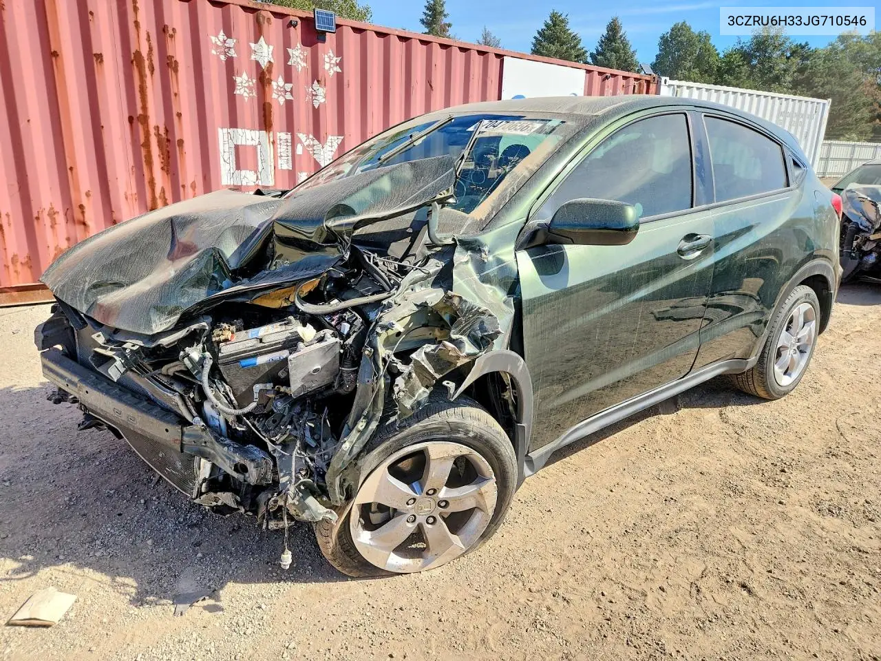 HONDA HR-V 2018, VIN 3CZRU6H33JG710546