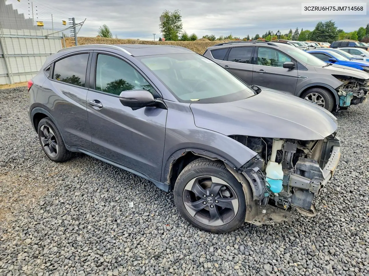 2018 HONDA HR-V VIN 3CZRU6H75JM714568 — фото 4