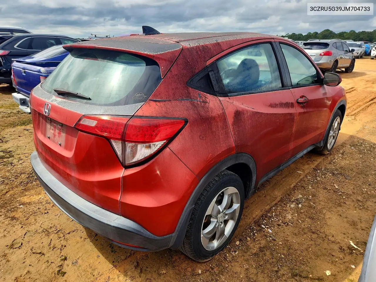 2018 HONDA HR-V VIN 3CZRU5G39JM704733 — фото 3