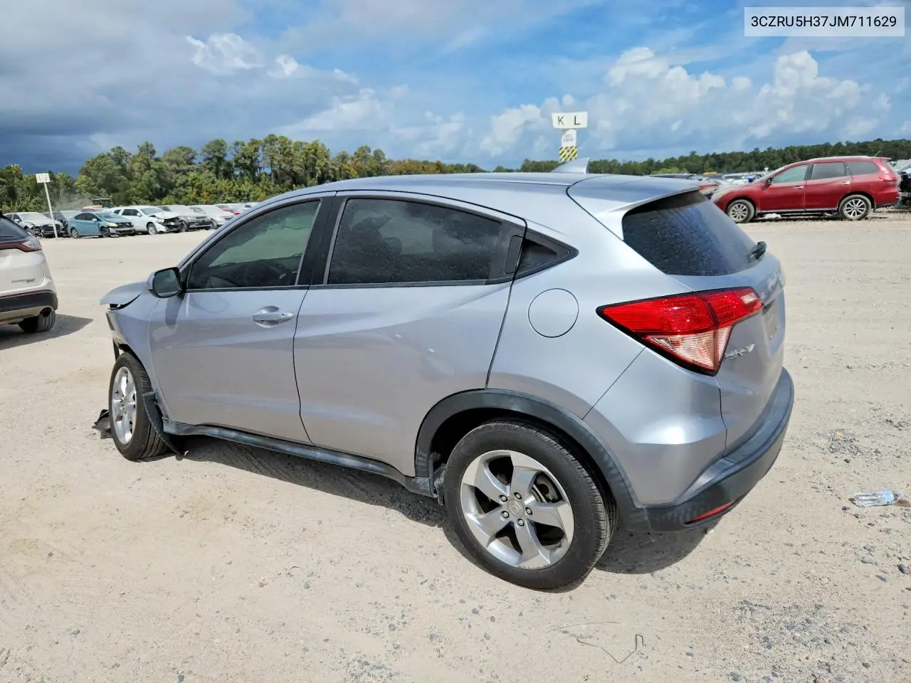 2018 HONDA HR-V VIN 3CZRU5H37JM711629 — фото 2