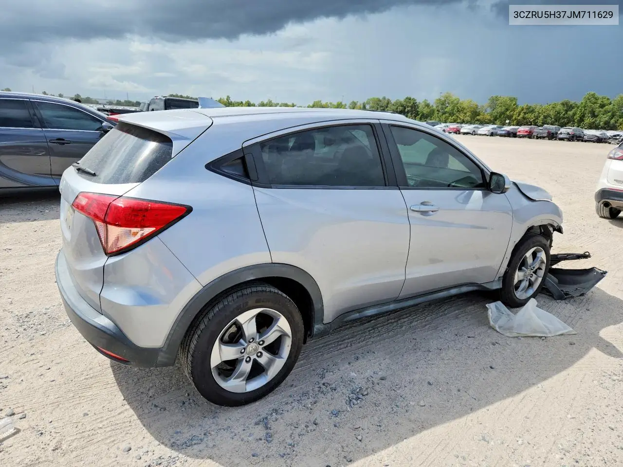 2018 HONDA HR-V VIN 3CZRU5H37JM711629 — фото 3
