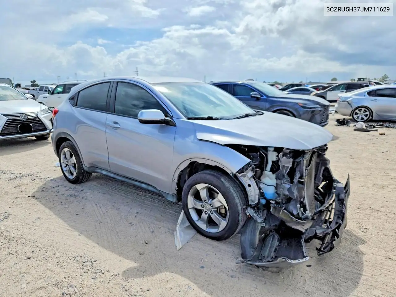 2018 HONDA HR-V VIN 3CZRU5H37JM711629 — фото 4