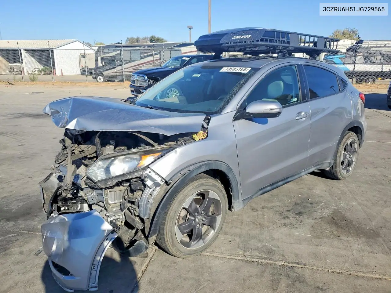 HONDA HR-V 2018, VIN 3CZRU6H51JG729565