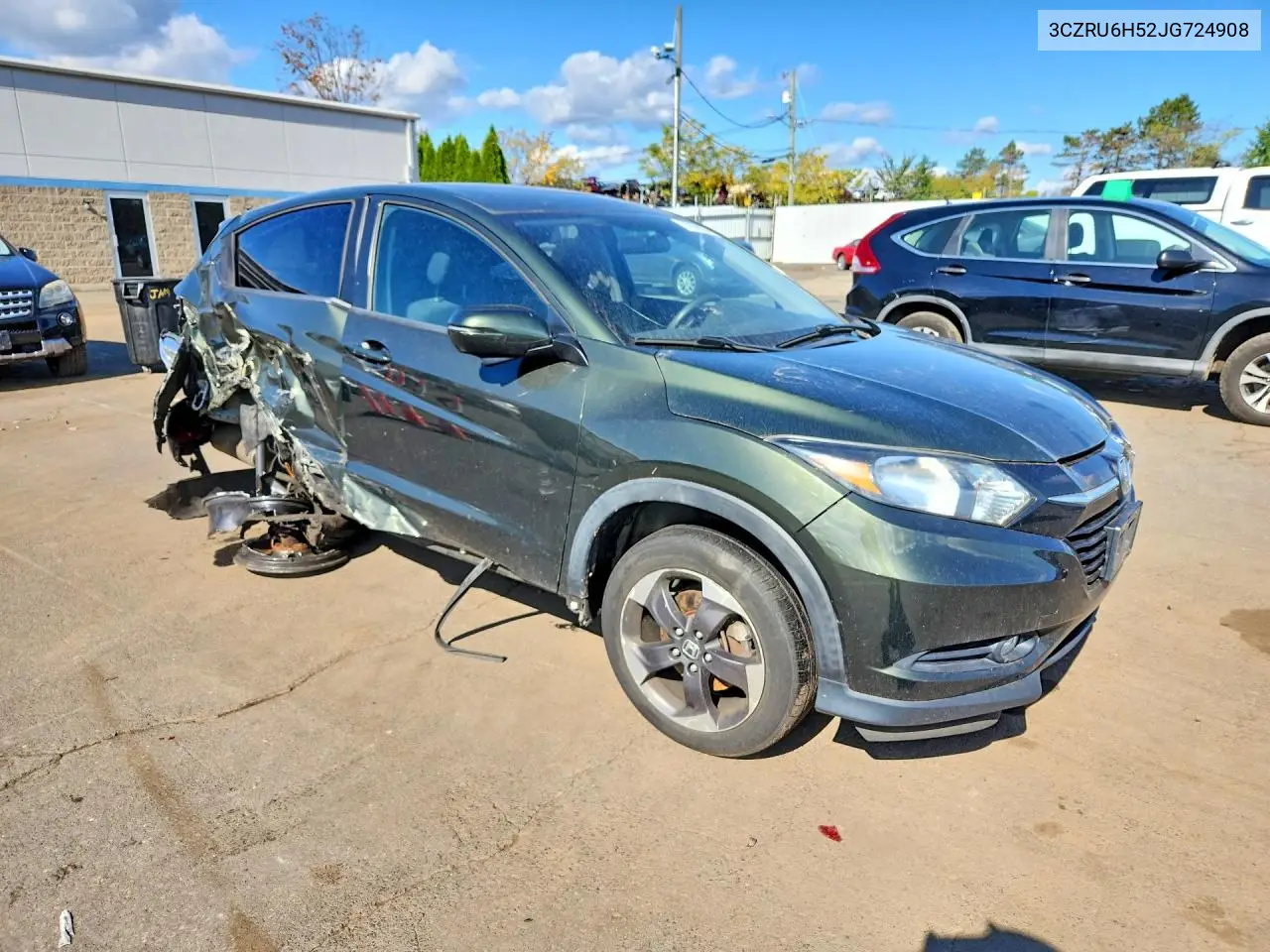 2018 HONDA HR-V VIN 3CZRU6H52JG724908 — фото 4