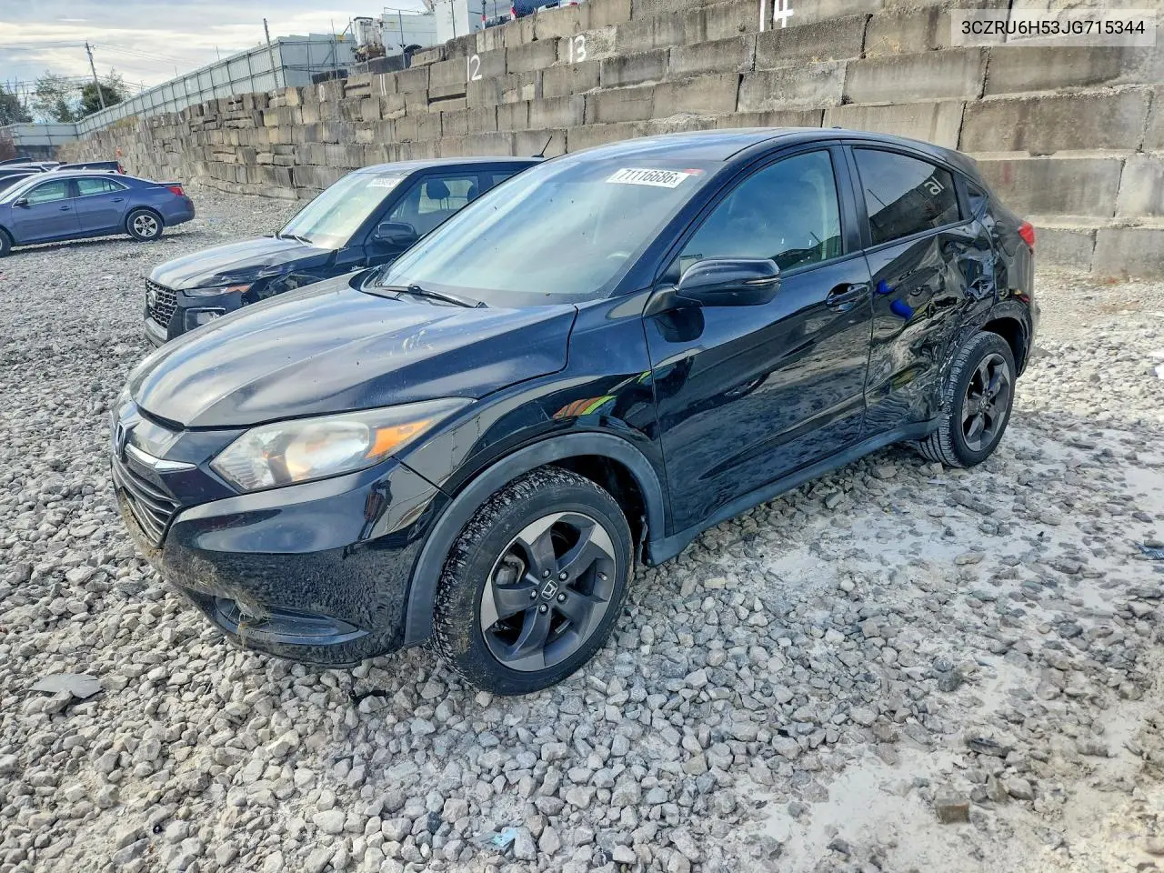 HONDA HR-V 2018, VIN 3CZRU6H53JG715344