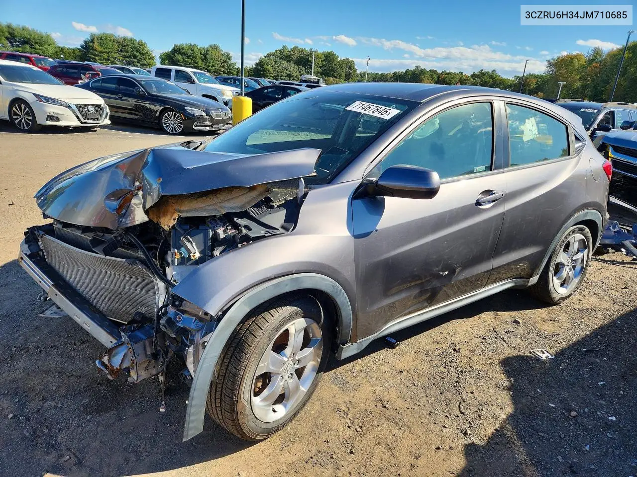 HONDA HR-V 2018, VIN 3CZRU6H34JM710685