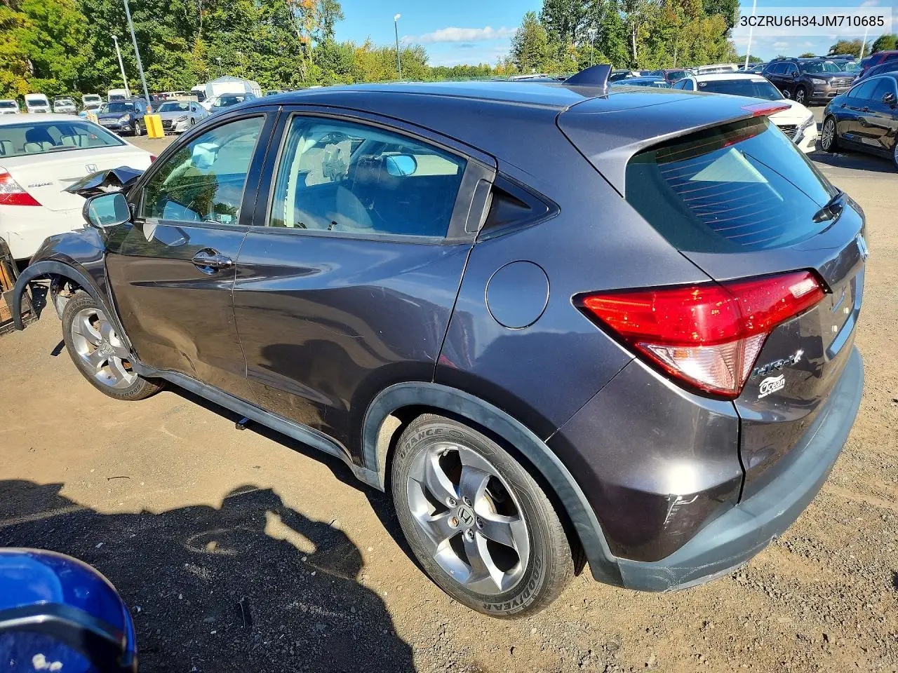 2018 HONDA HR-V VIN 3CZRU6H34JM710685 — фото 2