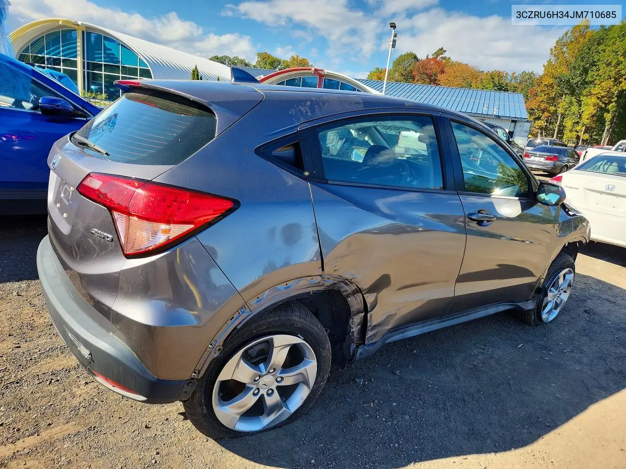 2018 HONDA HR-V VIN 3CZRU6H34JM710685 — фото 3