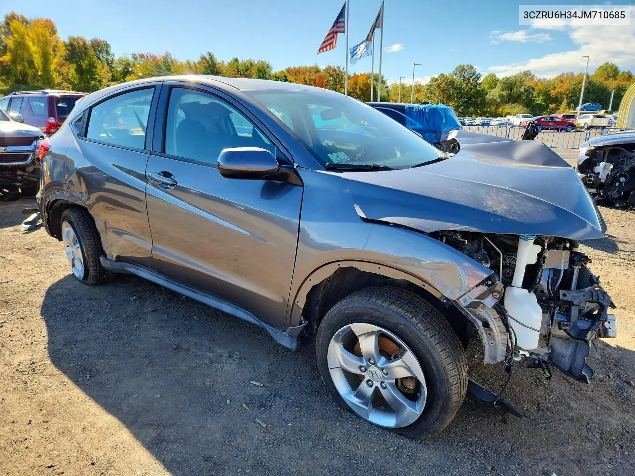 2018 HONDA HR-V VIN 3CZRU6H34JM710685 — фото 4