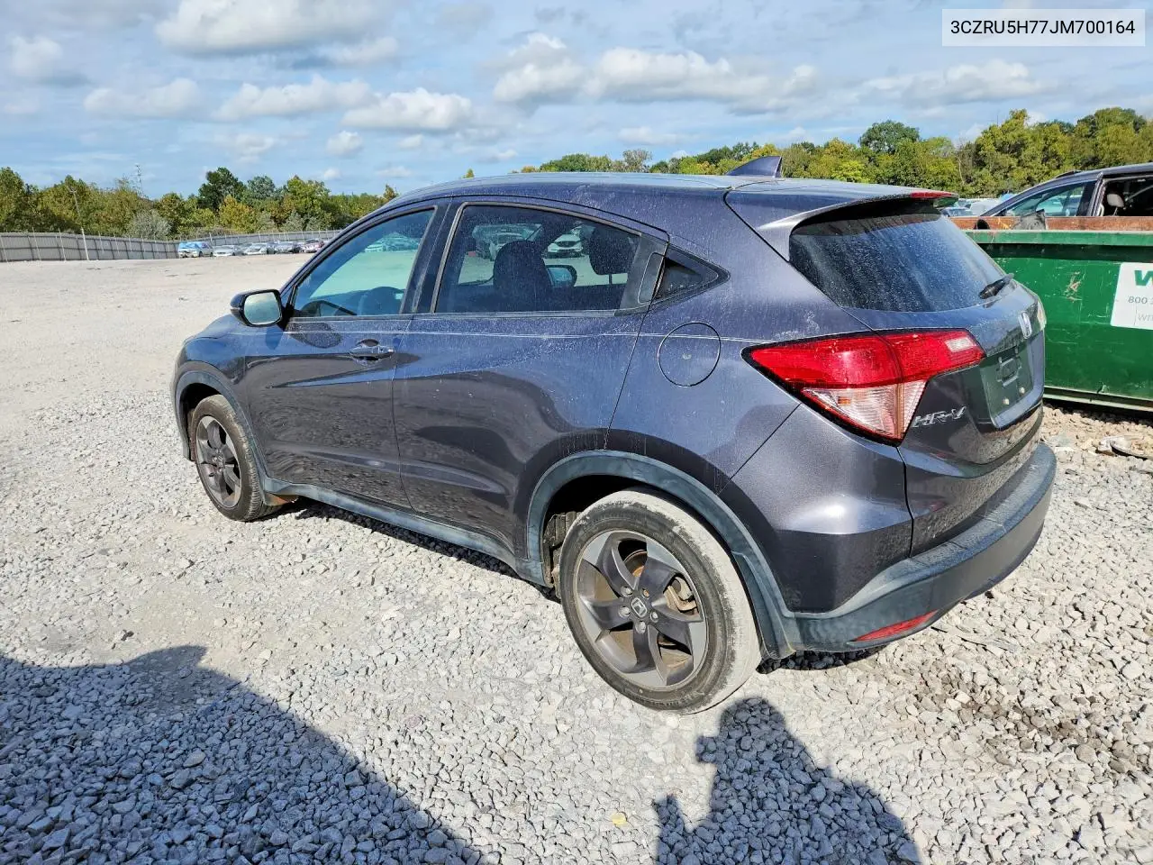 2018 HONDA HR-V VIN 3CZRU5H77JM700164 — фото 2