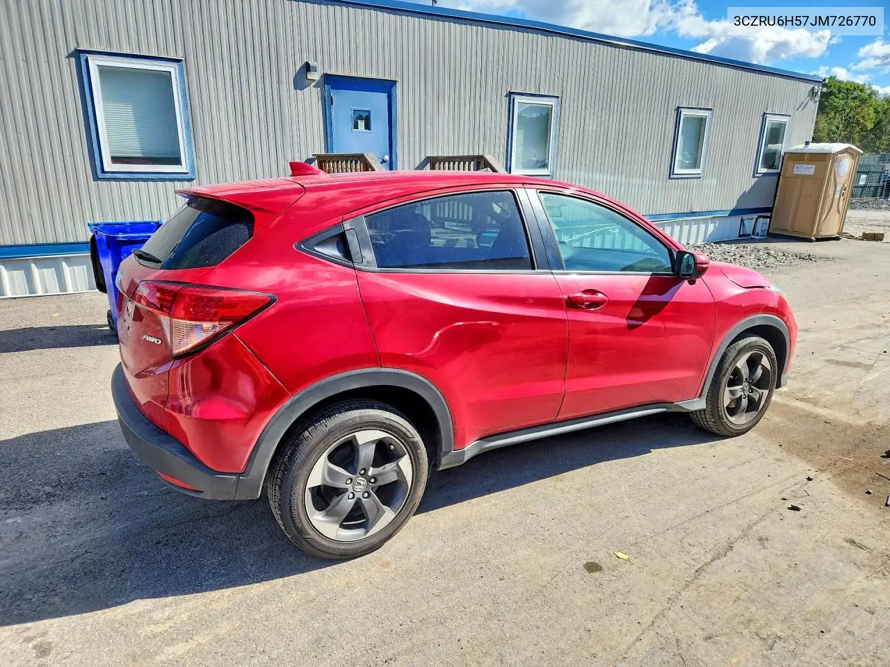 2018 HONDA HR-V VIN 3CZRU6H57JM726770 — фото 3
