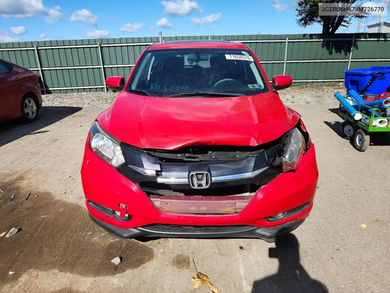 2018 HONDA HR-V VIN 3CZRU6H57JM726770 — фото 5