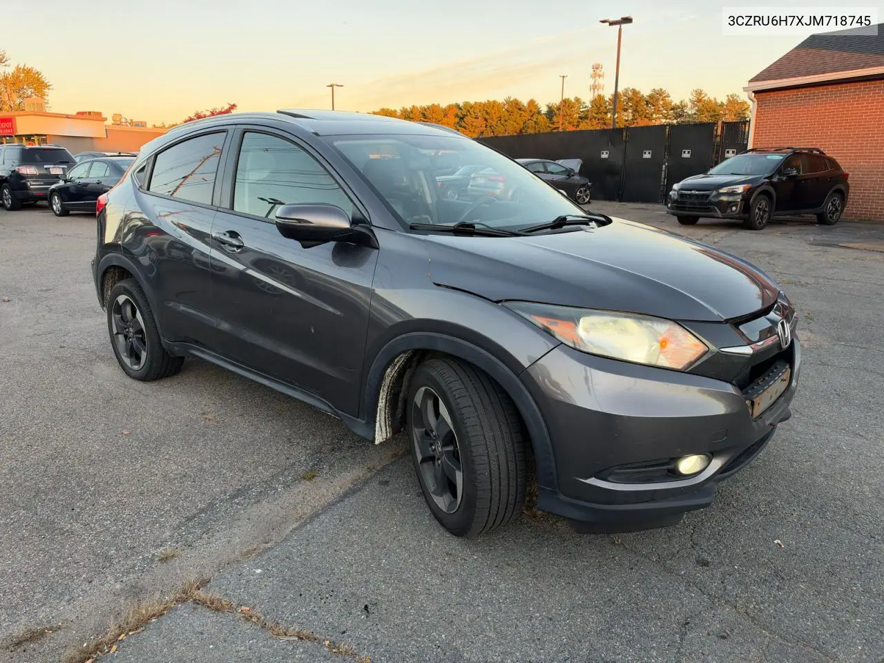 HONDA HR-V 2018, VIN 3CZRU6H7XJM718745