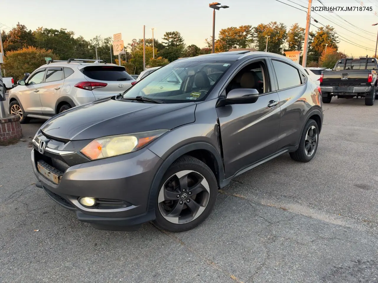 2018 HONDA HR-V VIN 3CZRU6H7XJM718745 — фото 2